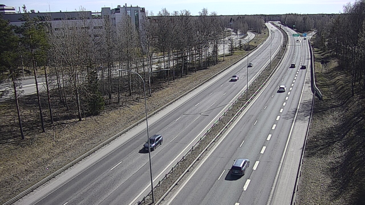 Weather Camera Image Väg 4 Uleåborg, Kontinkangas, Oulu, Pohjois-Pohjanmaa