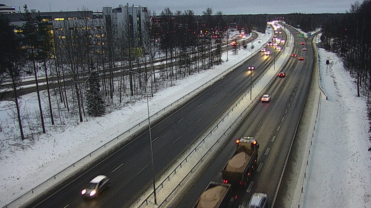 Weather Camera Image Road 4 Oulu, Kontinkangas, Oulu, Pohjois-Pohjanmaa