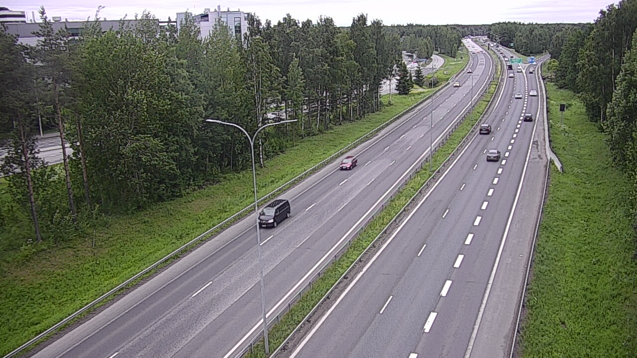 Weather Camera Image Road 4 Oulu, Kontinkangas, Oulu, Pohjois-Pohjanmaa