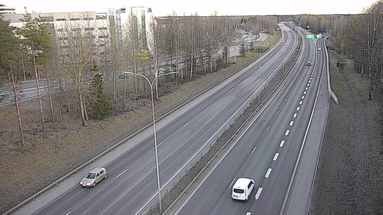 Weather Camera Image Väg 4 Uleåborg, Kontinkangas, Oulu, Pohjois-Pohjanmaa
