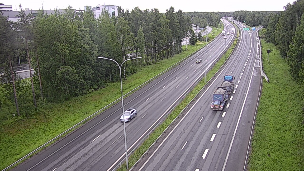 Weather Camera Image Väg 4 Uleåborg, Kontinkangas, Oulu, Pohjois-Pohjanmaa