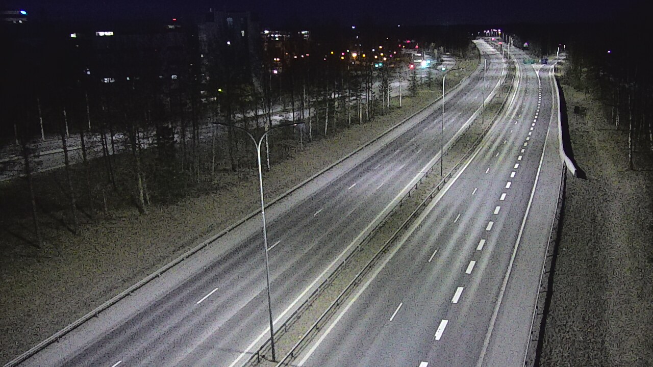 Weather Camera Image Väg 4 Uleåborg, Kontinkangas, Oulu, Pohjois-Pohjanmaa