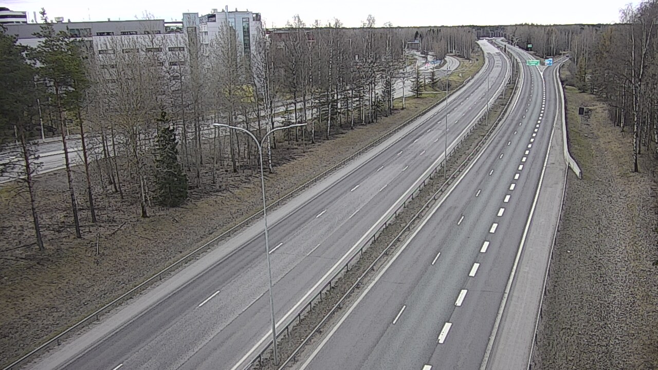 Weather Camera Image Road 4 Oulu, Kontinkangas, Oulu, Pohjois-Pohjanmaa