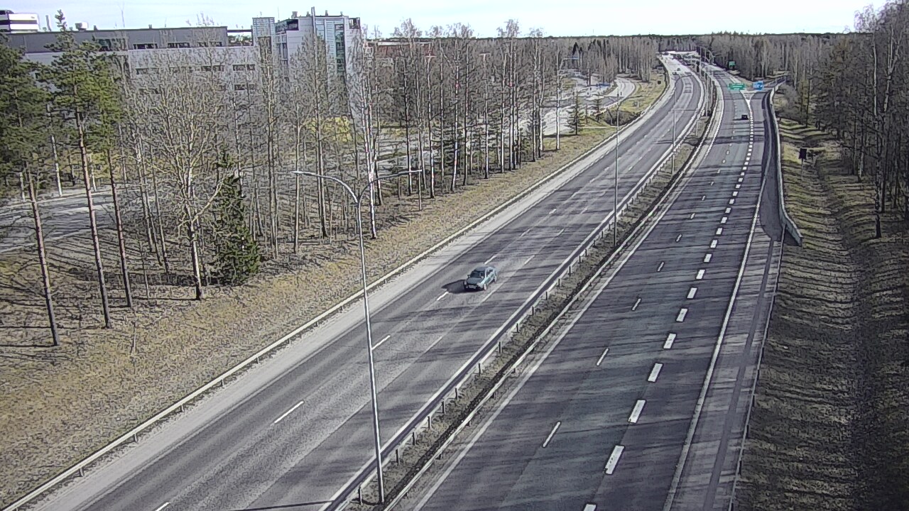 Weather Camera Image Väg 4 Uleåborg, Kontinkangas, Oulu, Pohjois-Pohjanmaa