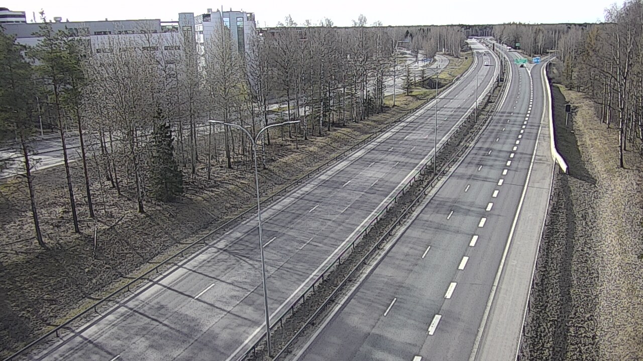 Weather Camera Image Väg 4 Uleåborg, Kontinkangas, Oulu, Pohjois-Pohjanmaa