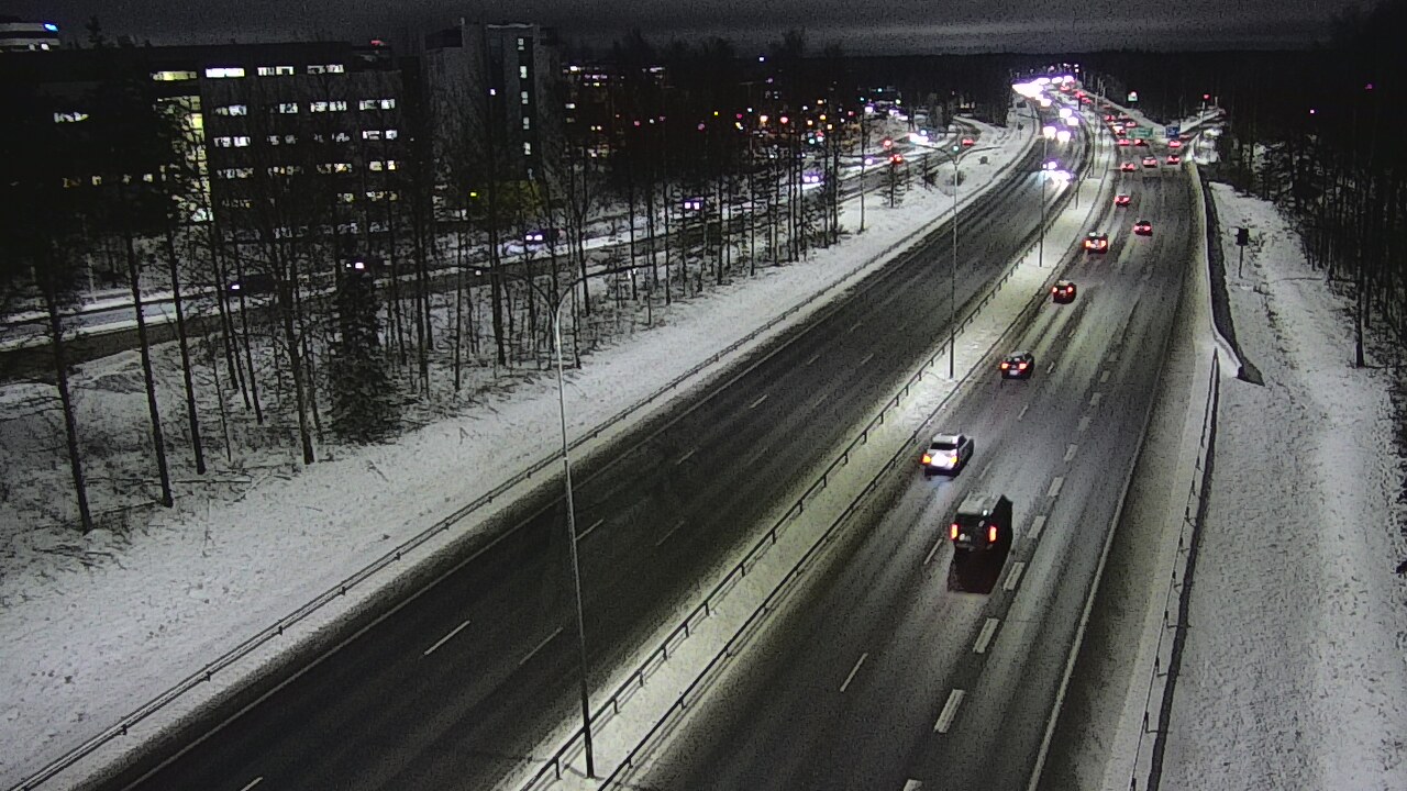 Weather Camera Image Road 4 Oulu, Kontinkangas, Oulu, Pohjois-Pohjanmaa