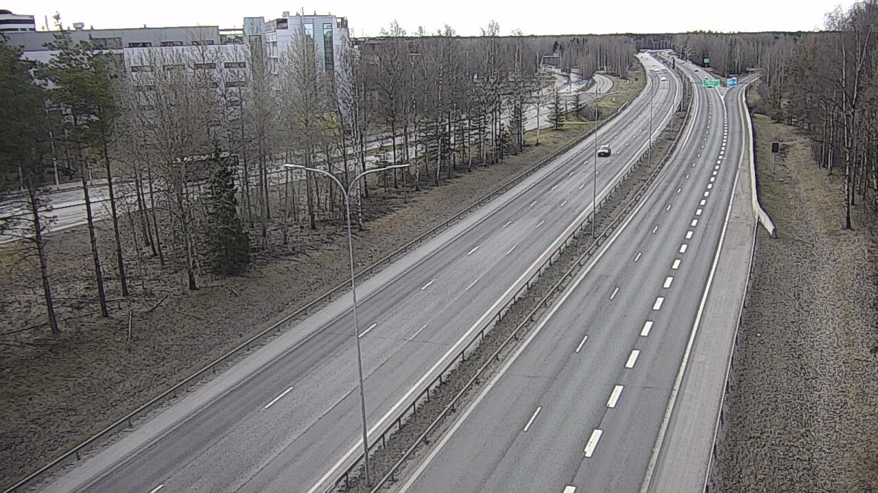 Weather Camera Image Väg 4 Uleåborg, Kontinkangas, Oulu, Pohjois-Pohjanmaa