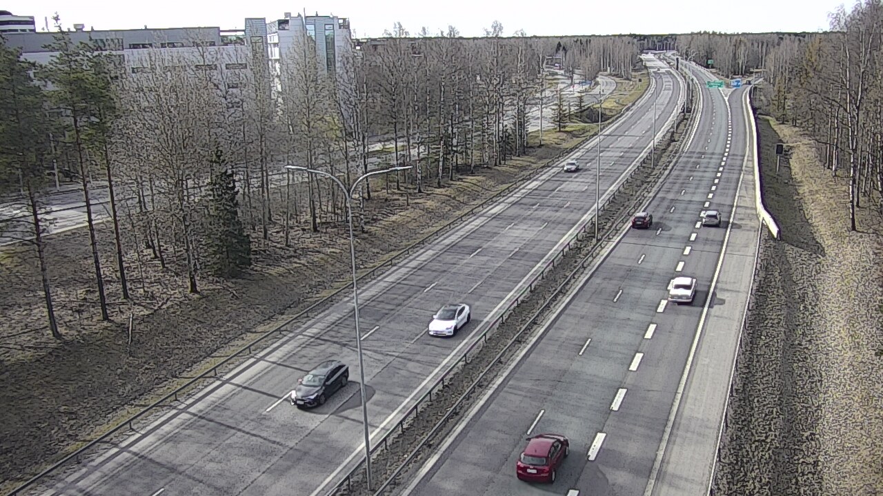Weather Camera Image Väg 4 Uleåborg, Kontinkangas, Oulu, Pohjois-Pohjanmaa