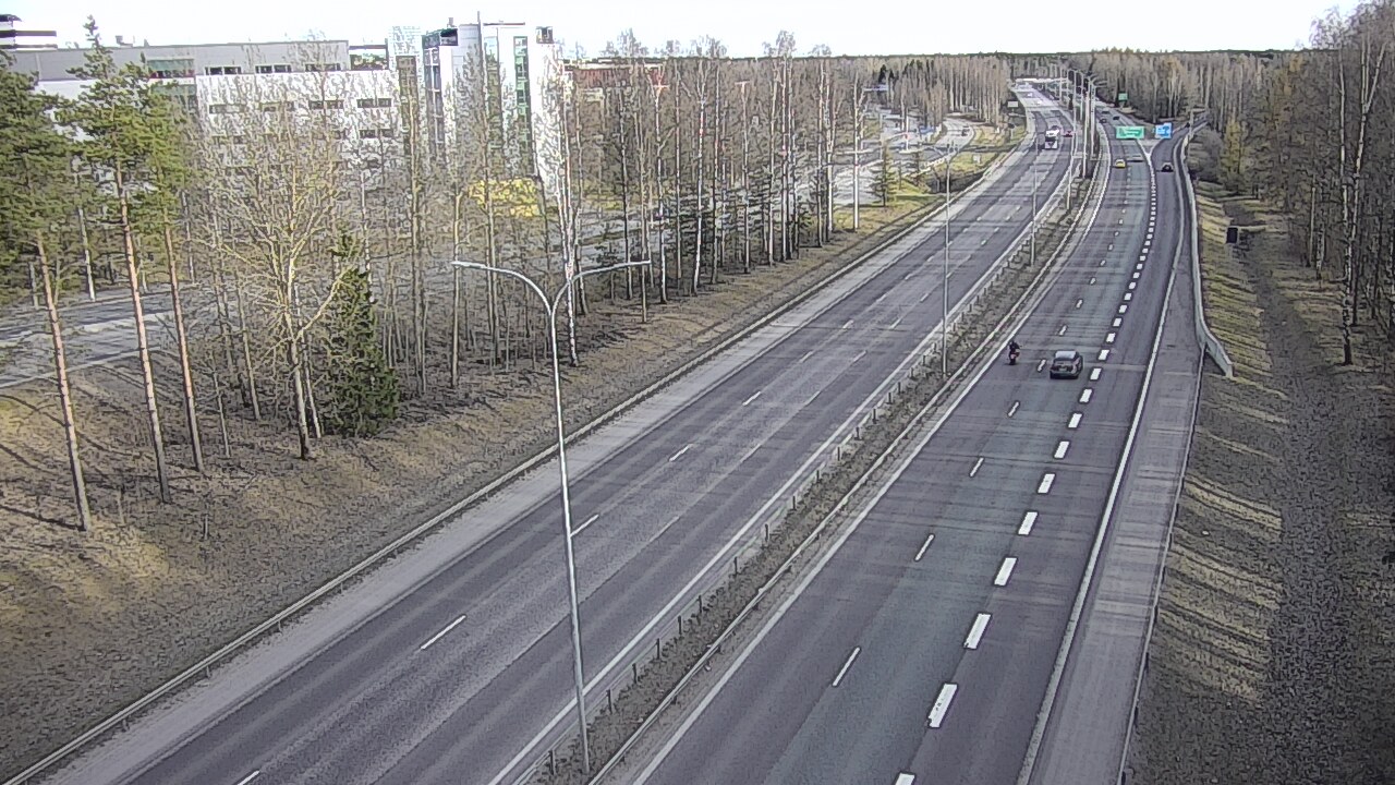 Weather Camera Image Väg 4 Uleåborg, Kontinkangas, Oulu, Pohjois-Pohjanmaa