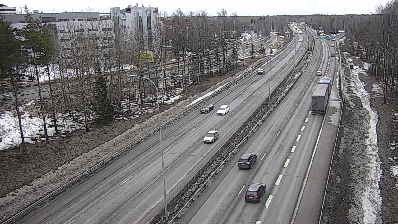 Weather Camera Image Road 4 Oulu, Kontinkangas, Oulu, Pohjois-Pohjanmaa