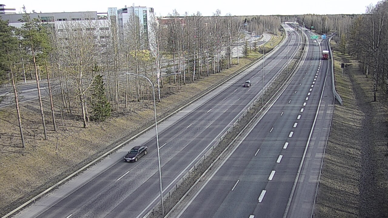 Weather Camera Image Väg 4 Uleåborg, Kontinkangas, Oulu, Pohjois-Pohjanmaa
