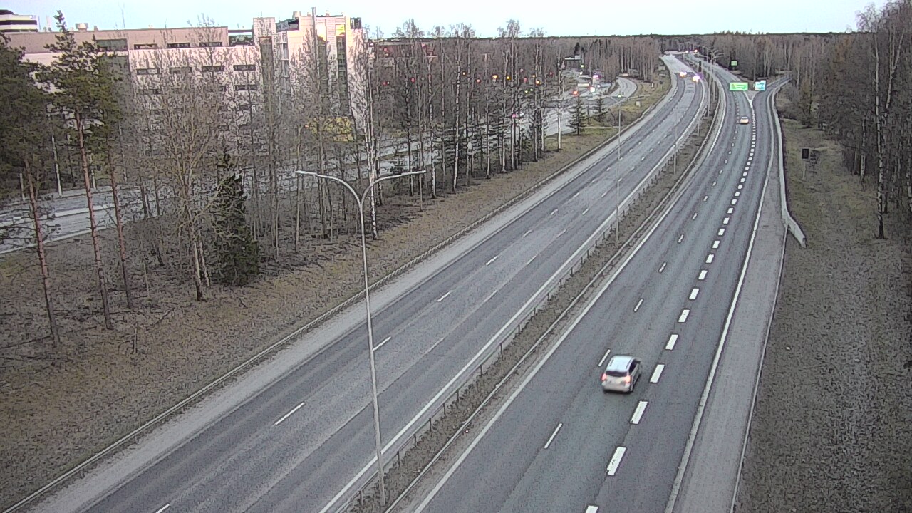 Weather Camera Image Väg 4 Uleåborg, Kontinkangas, Oulu, Pohjois-Pohjanmaa