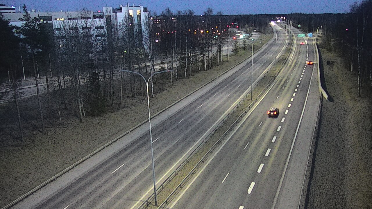 Weather Camera Image Väg 4 Uleåborg, Kontinkangas, Oulu, Pohjois-Pohjanmaa