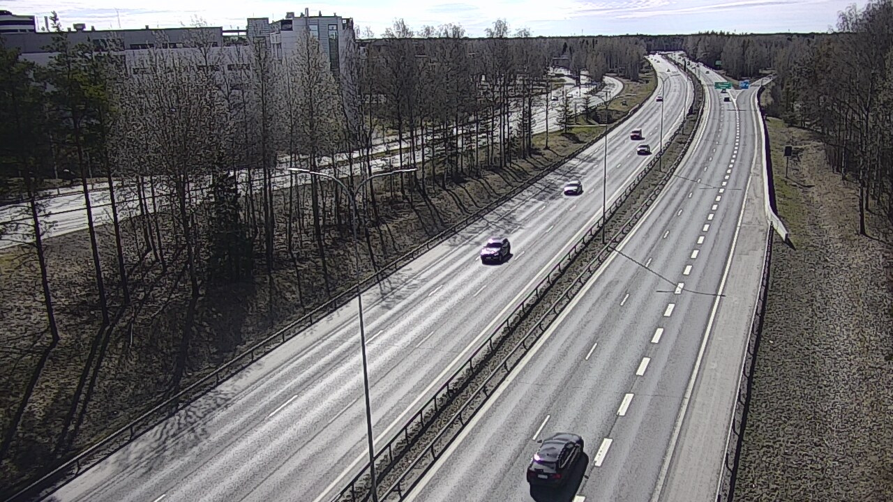 Weather Camera Image Road 4 Oulu, Kontinkangas, Oulu, Pohjois-Pohjanmaa