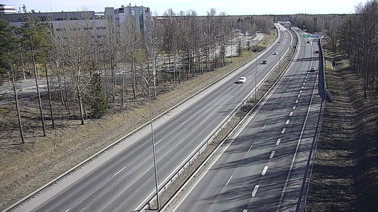 Weather Camera Image Väg 4 Uleåborg, Kontinkangas, Oulu, Pohjois-Pohjanmaa