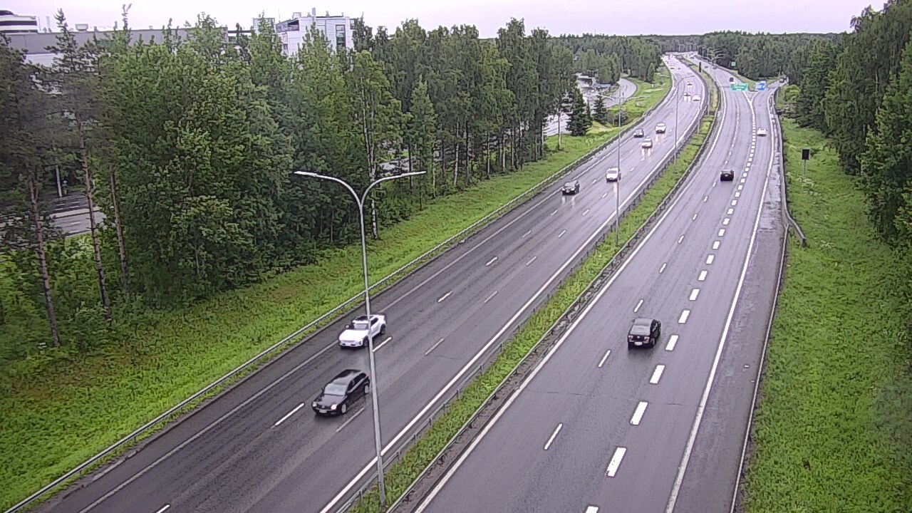 Weather Camera Image Väg 4 Uleåborg, Kontinkangas, Oulu, Pohjois-Pohjanmaa