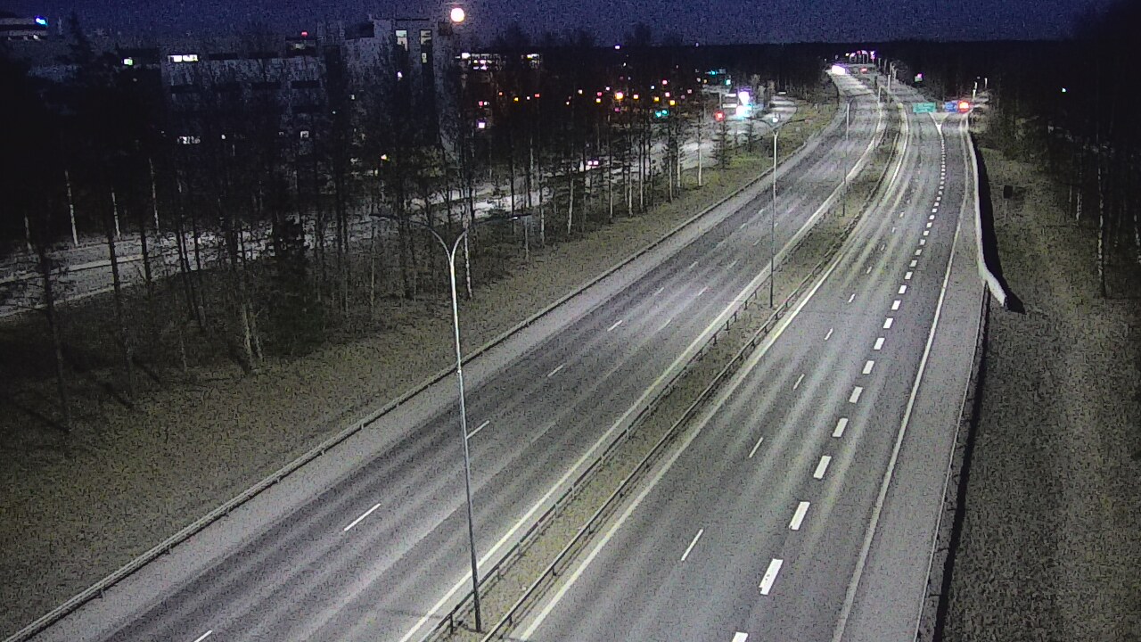 Weather Camera Image Väg 4 Uleåborg, Kontinkangas, Oulu, Pohjois-Pohjanmaa