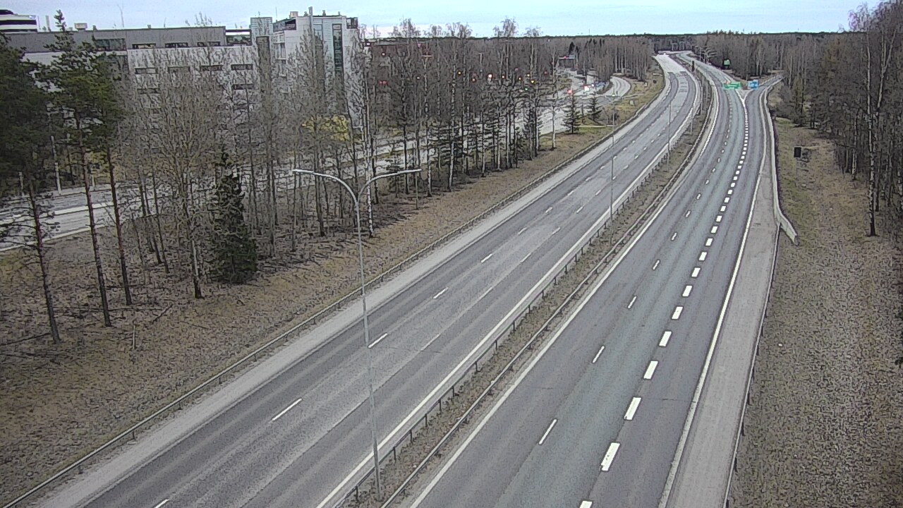 Weather Camera Image Road 4 Oulu, Kontinkangas, Oulu, Pohjois-Pohjanmaa