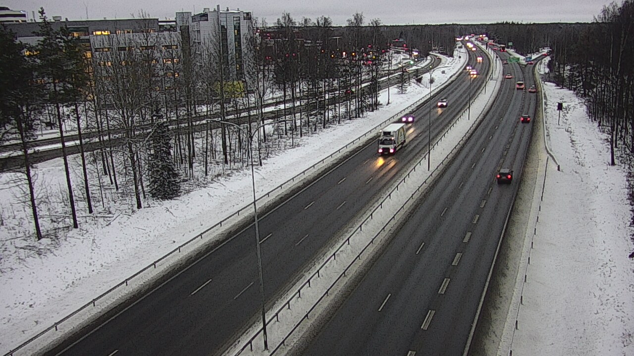 Weather Camera Image Road 4 Oulu, Kontinkangas, Oulu, Pohjois-Pohjanmaa