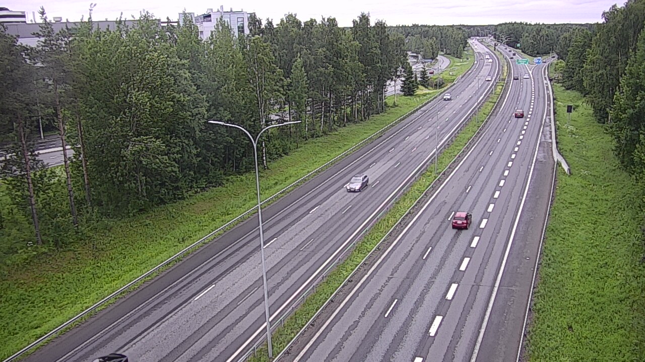 Weather Camera Image Väg 4 Uleåborg, Kontinkangas, Oulu, Pohjois-Pohjanmaa