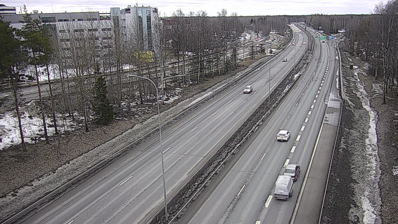 Weather Camera Image Väg 4 Uleåborg, Kontinkangas, Oulu, Pohjois-Pohjanmaa