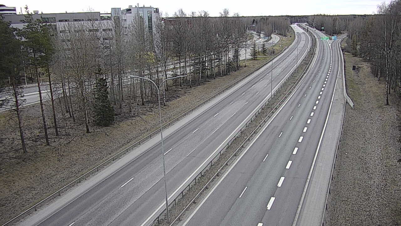 Weather Camera Image Road 4 Oulu, Kontinkangas, Oulu, Pohjois-Pohjanmaa