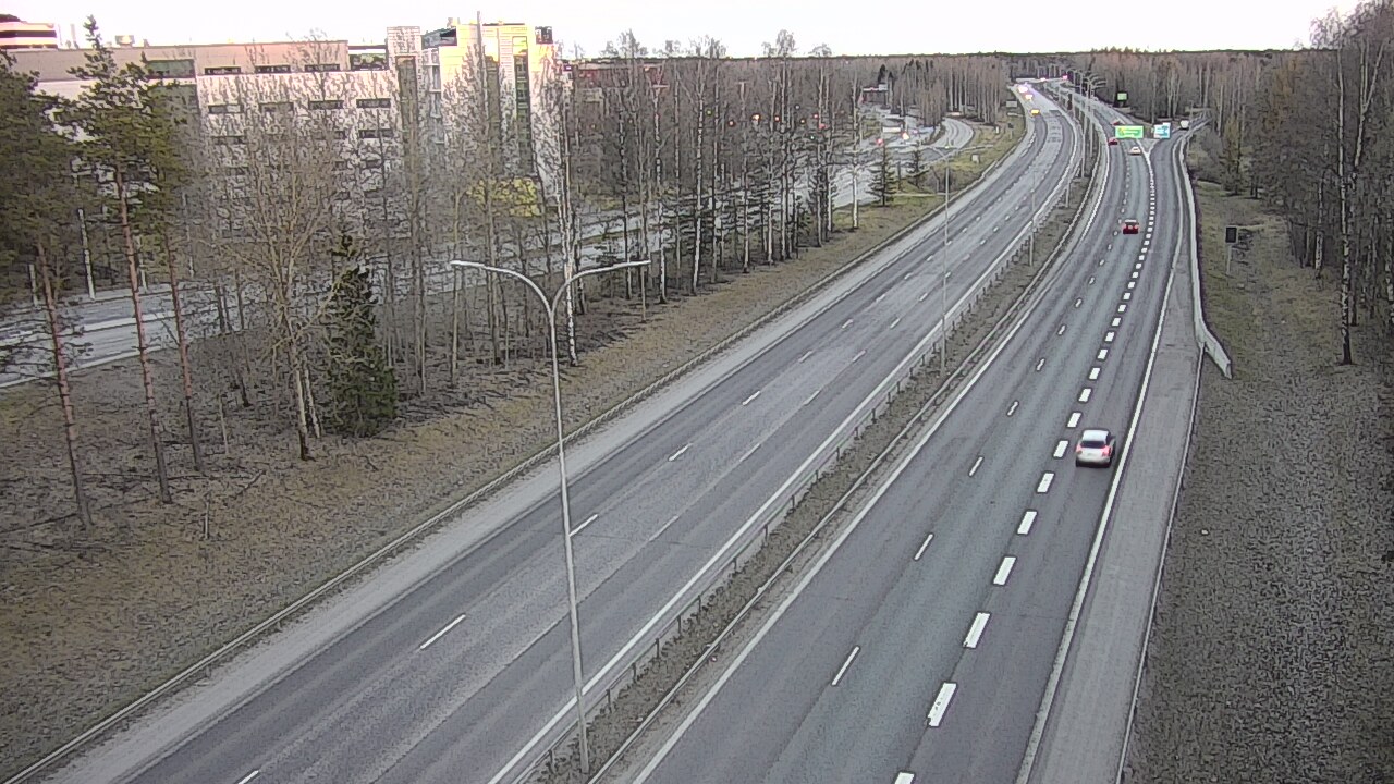 Weather Camera Image Väg 4 Uleåborg, Kontinkangas, Oulu, Pohjois-Pohjanmaa