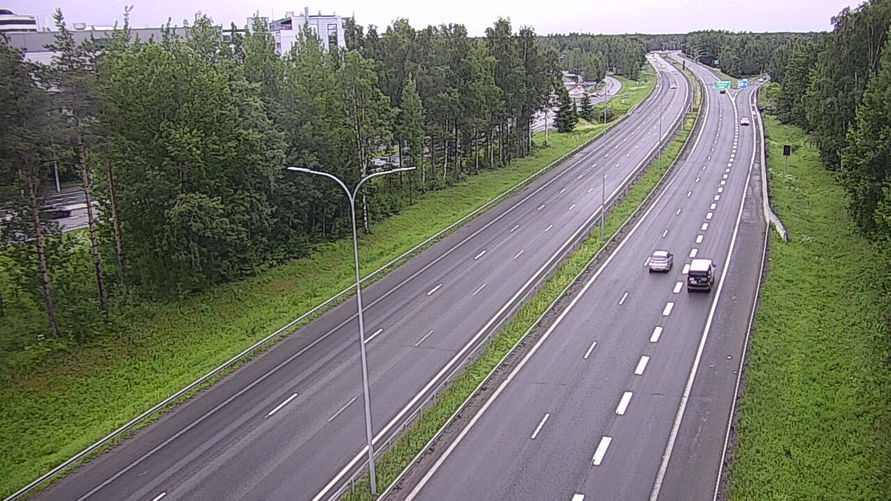Weather Camera Image Road 4 Oulu, Kontinkangas, Oulu, Pohjois-Pohjanmaa