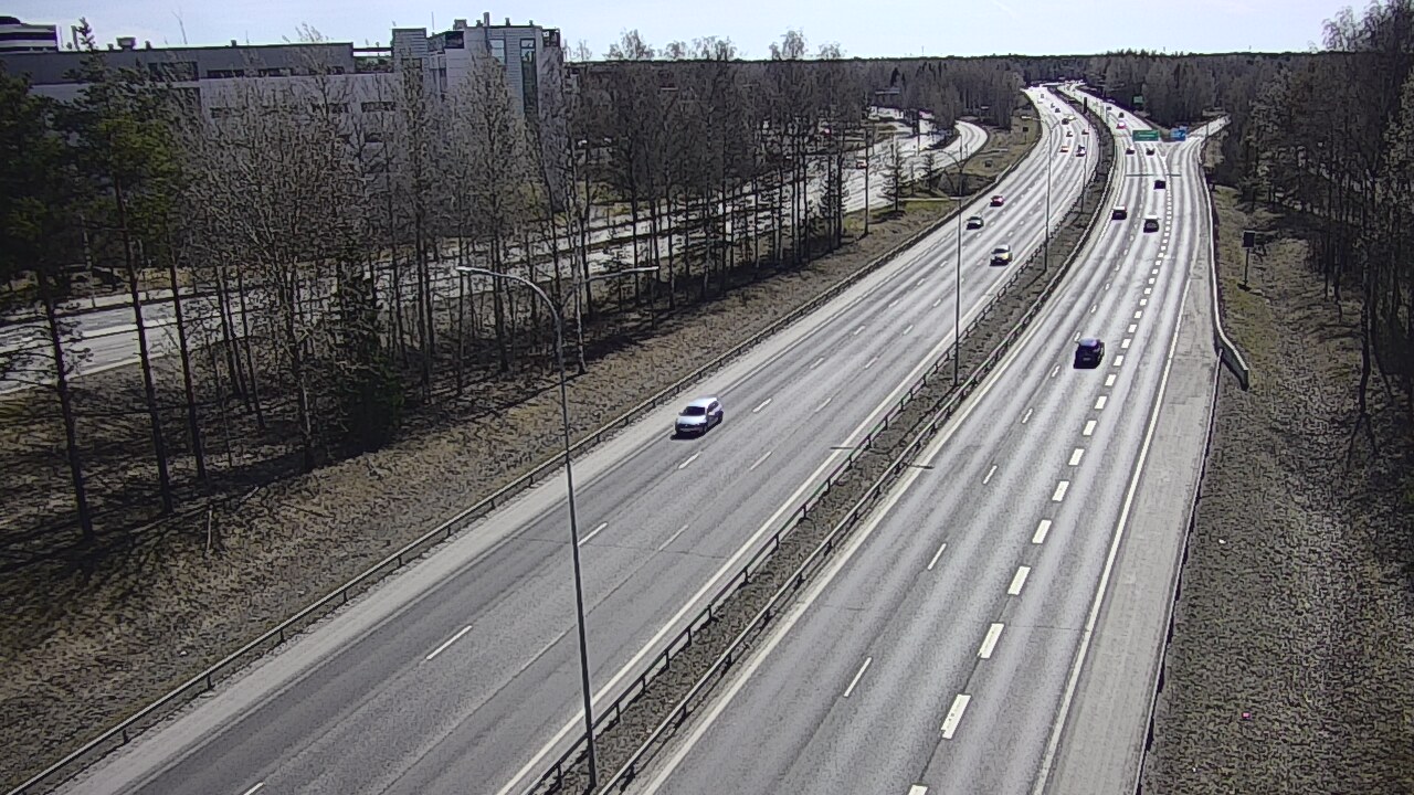 Weather Camera Image Väg 4 Uleåborg, Kontinkangas, Oulu, Pohjois-Pohjanmaa