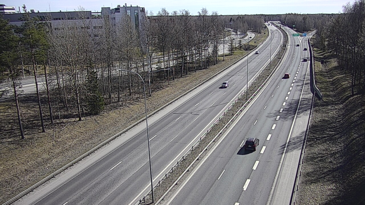 Weather Camera Image Väg 4 Uleåborg, Kontinkangas, Oulu, Pohjois-Pohjanmaa