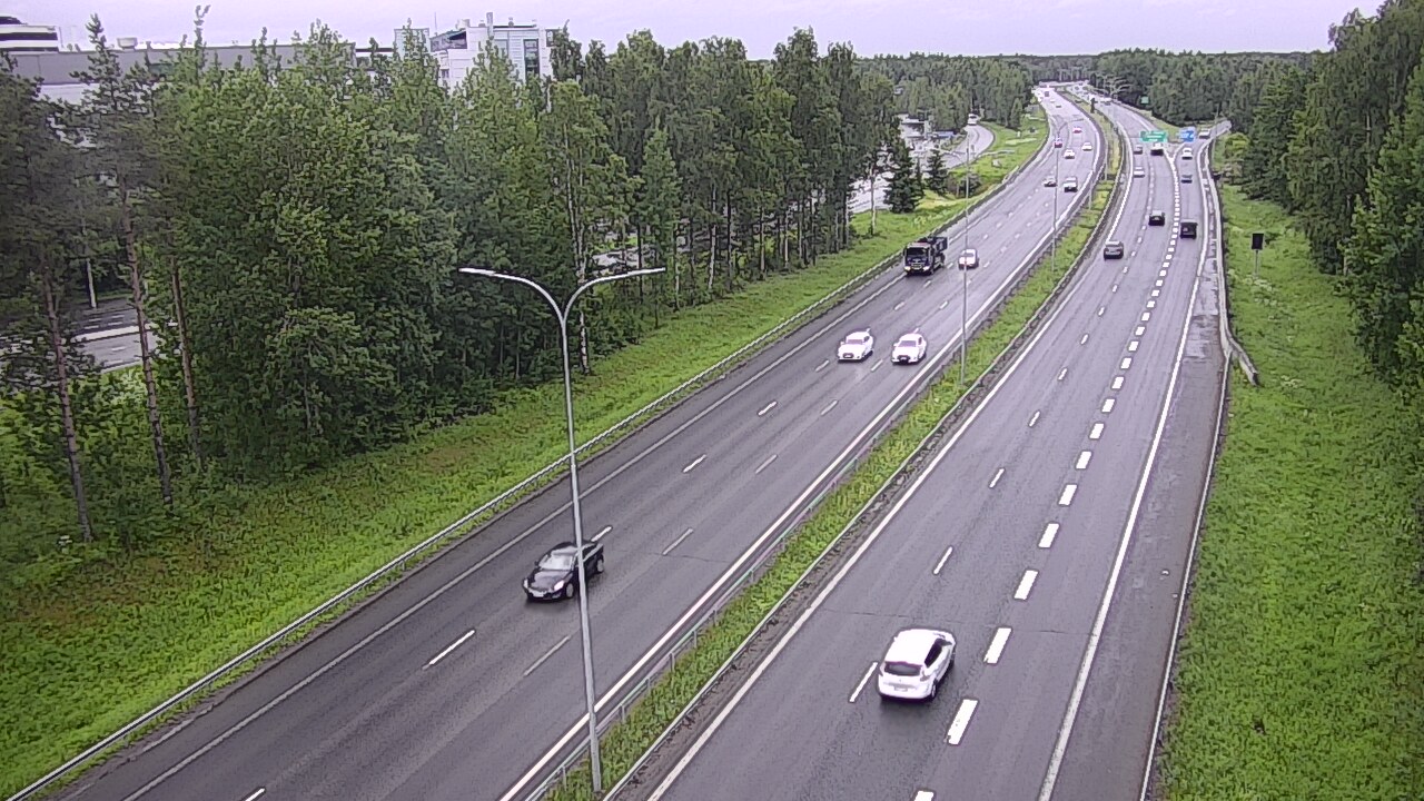 Weather Camera Image Väg 4 Uleåborg, Kontinkangas, Oulu, Pohjois-Pohjanmaa