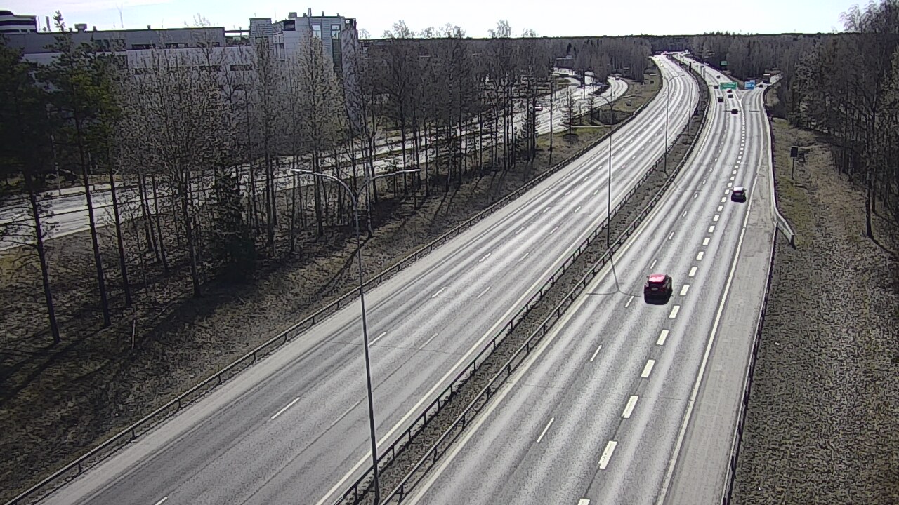 Weather Camera Image Väg 4 Uleåborg, Kontinkangas, Oulu, Pohjois-Pohjanmaa