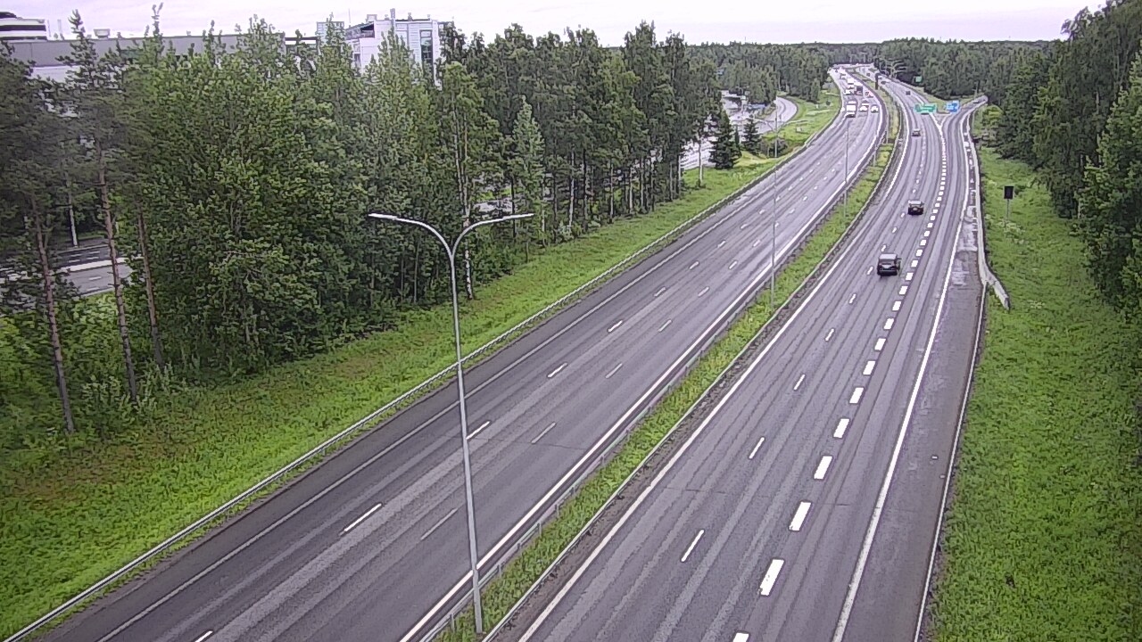 Weather Camera Image Väg 4 Uleåborg, Kontinkangas, Oulu, Pohjois-Pohjanmaa