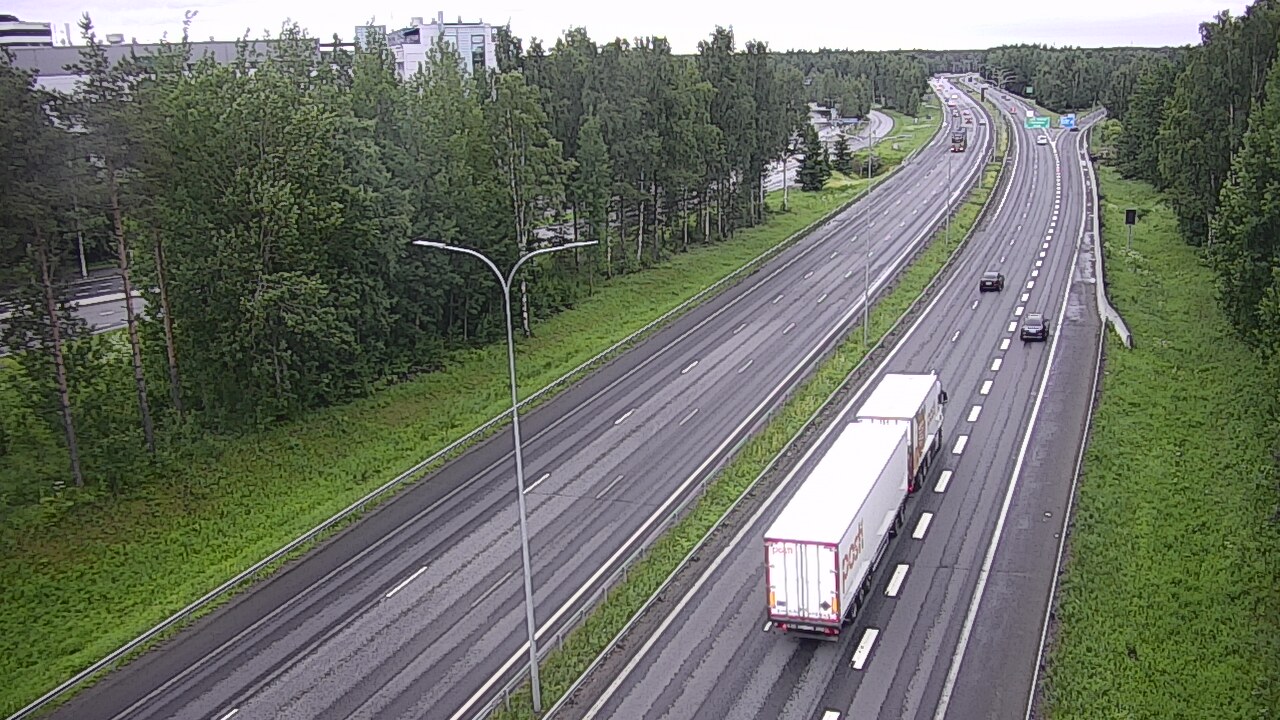 Weather Camera Image Väg 4 Uleåborg, Kontinkangas, Oulu, Pohjois-Pohjanmaa