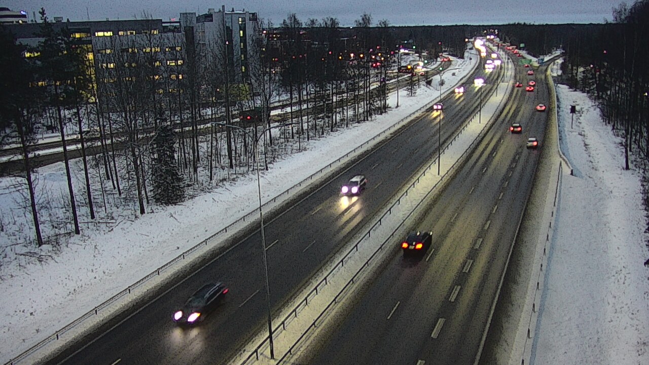 Weather Camera Image Road 4 Oulu, Kontinkangas, Oulu, Pohjois-Pohjanmaa