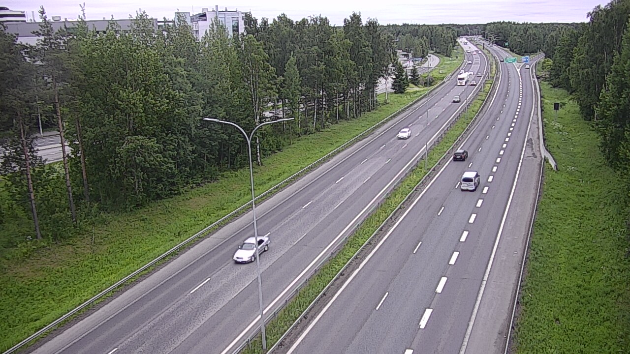 Weather Camera Image Road 4 Oulu, Kontinkangas, Oulu, Pohjois-Pohjanmaa