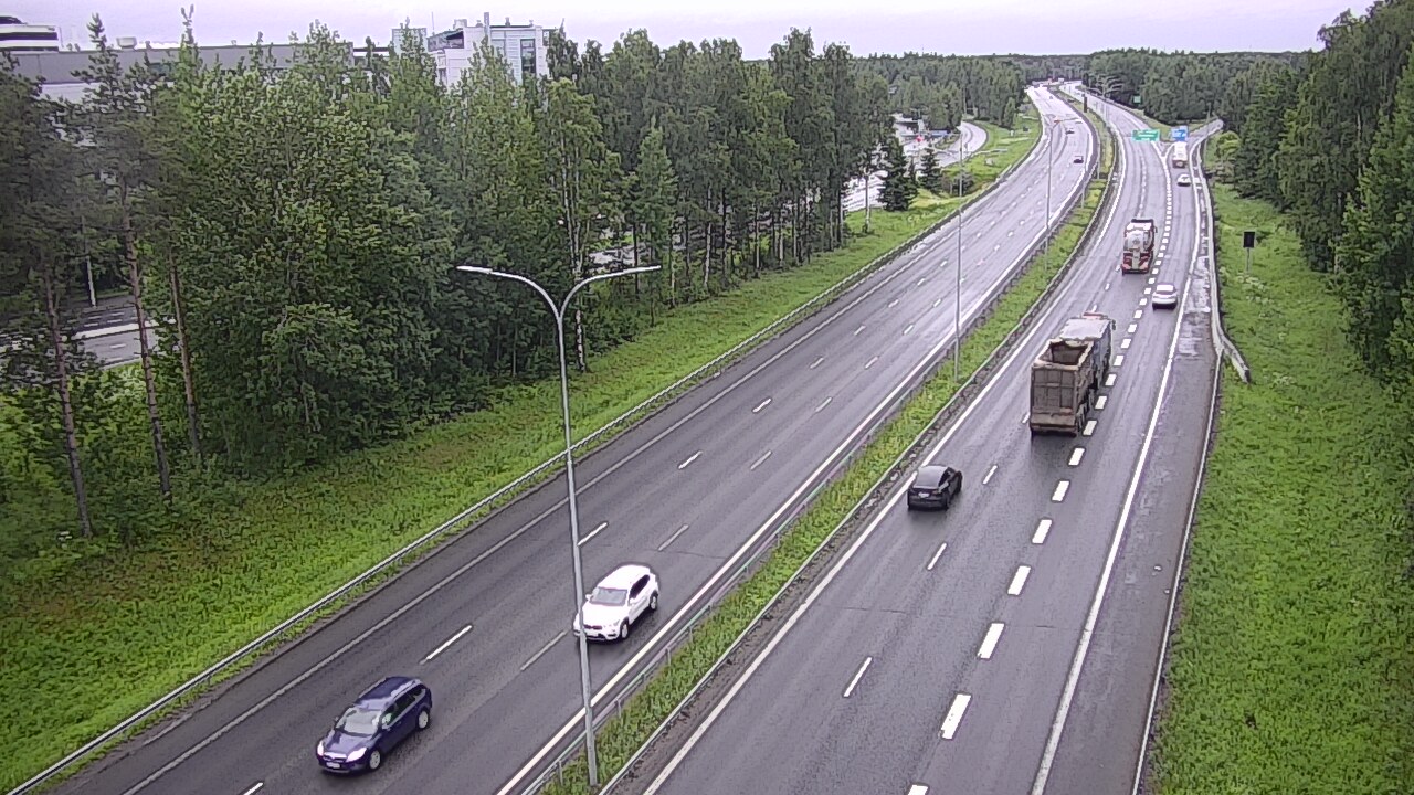 Weather Camera Image Väg 4 Uleåborg, Kontinkangas, Oulu, Pohjois-Pohjanmaa