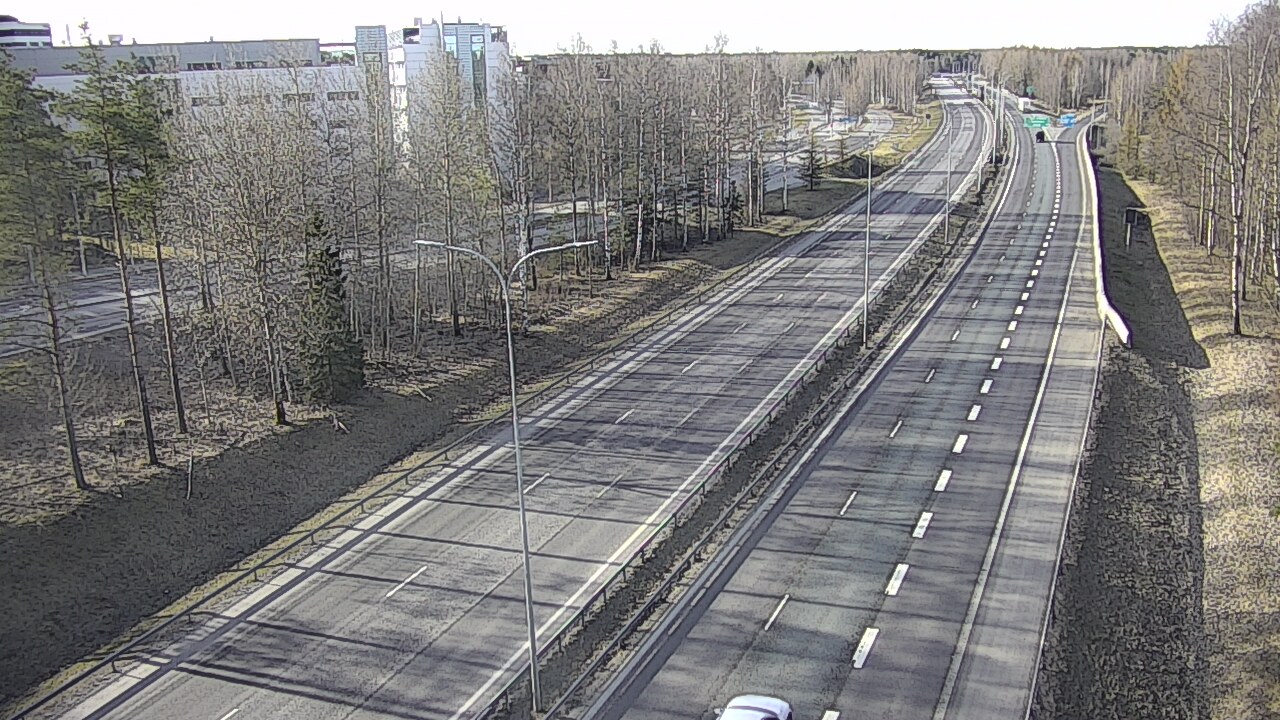Weather Camera Image Väg 4 Uleåborg, Kontinkangas, Oulu, Pohjois-Pohjanmaa