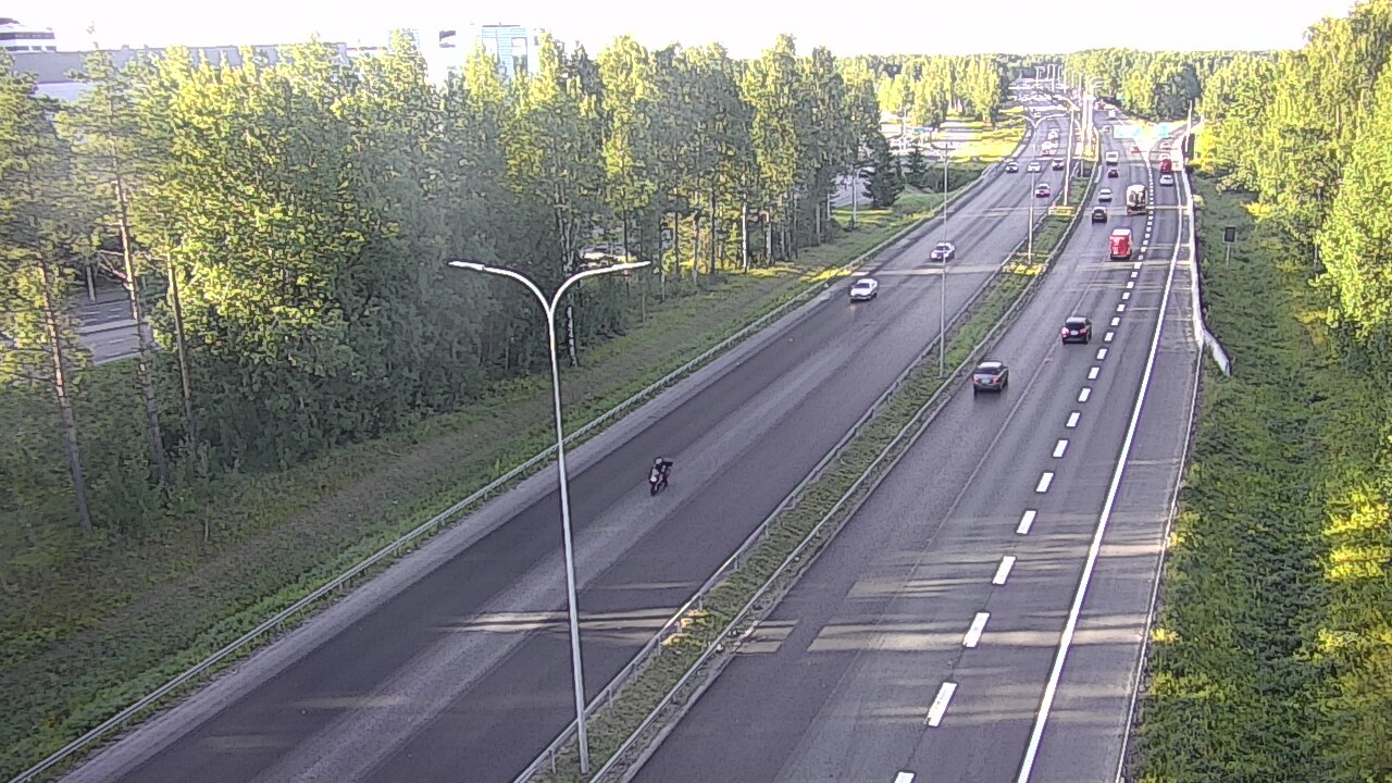 Weather Camera Image Road 4 Oulu, Kontinkangas, Oulu, Pohjois-Pohjanmaa