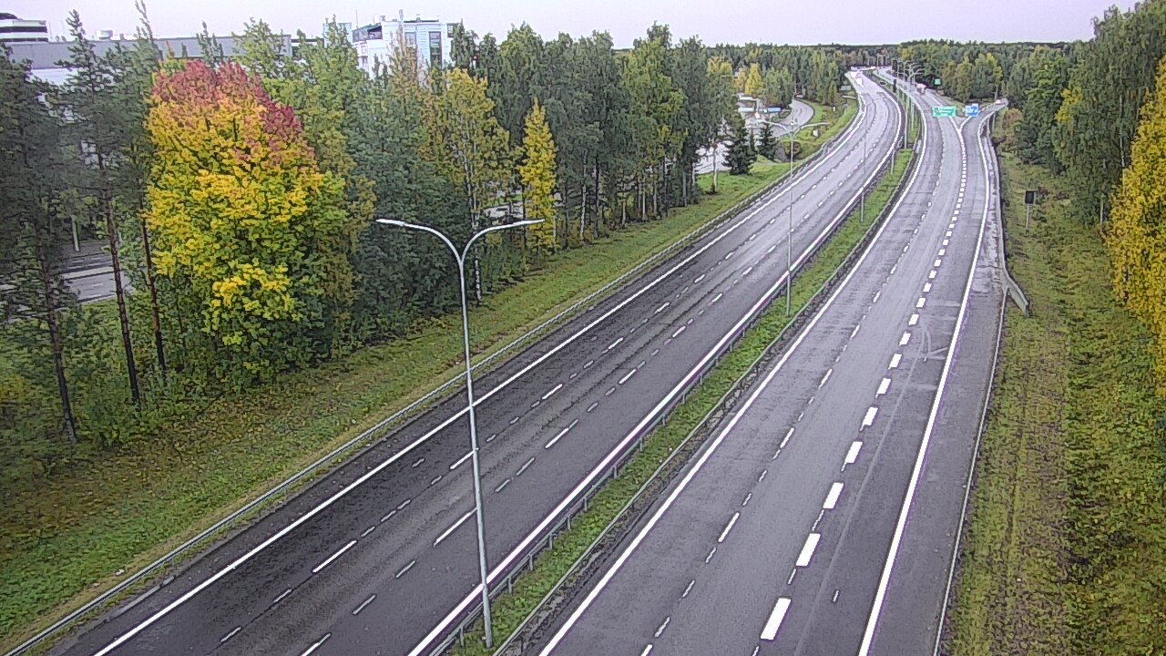 Weather Camera Image Väg 4 Uleåborg, Kontinkangas, Oulu, Pohjois-Pohjanmaa
