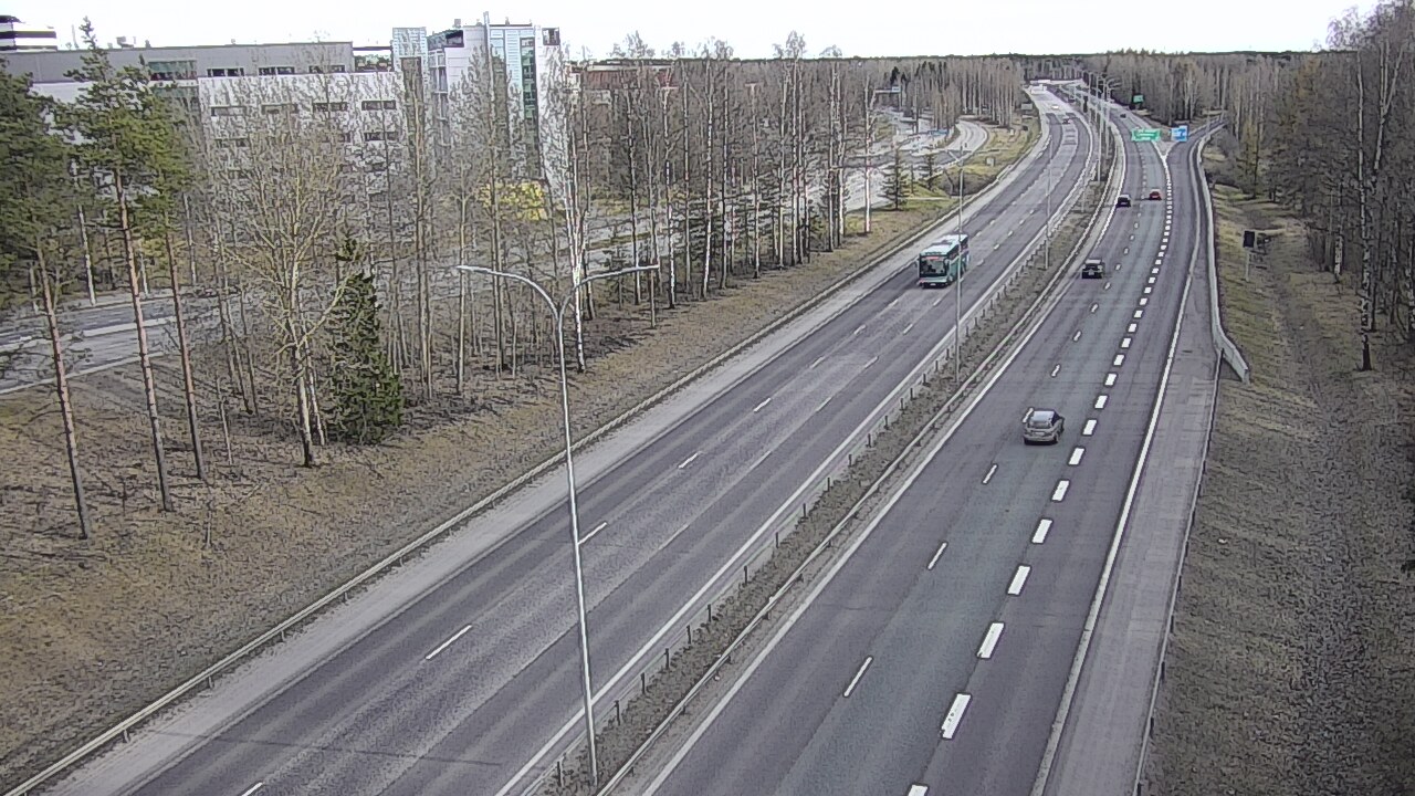 Weather Camera Image Väg 4 Uleåborg, Kontinkangas, Oulu, Pohjois-Pohjanmaa