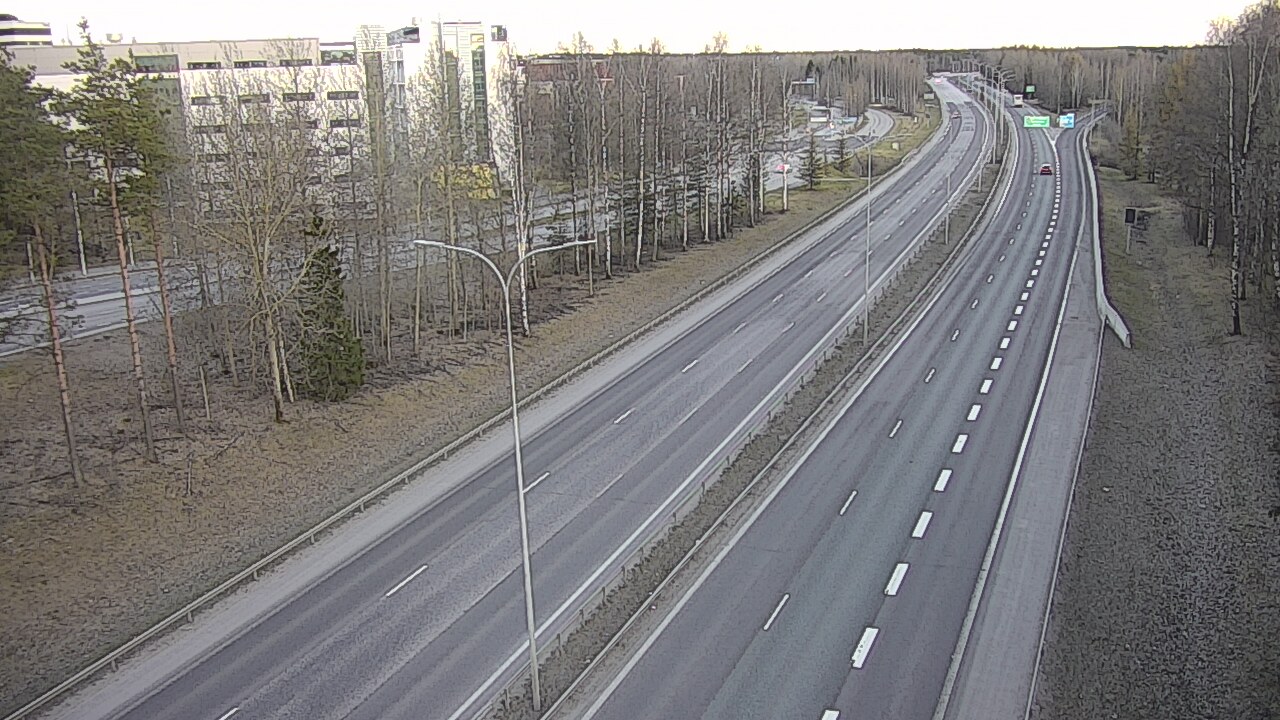 Weather Camera Image Väg 4 Uleåborg, Kontinkangas, Oulu, Pohjois-Pohjanmaa