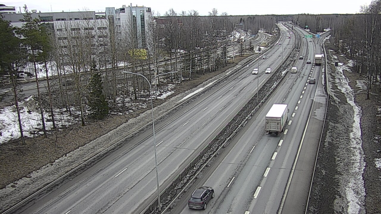 Weather Camera Image Road 4 Oulu, Kontinkangas, Oulu, Pohjois-Pohjanmaa