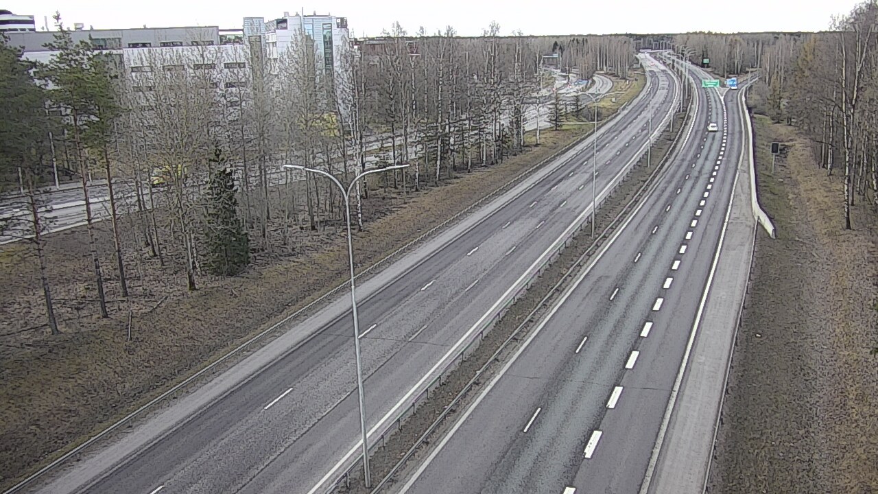 Weather Camera Image Väg 4 Uleåborg, Kontinkangas, Oulu, Pohjois-Pohjanmaa
