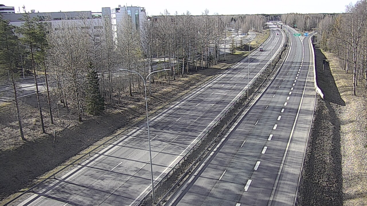 Weather Camera Image Väg 4 Uleåborg, Kontinkangas, Oulu, Pohjois-Pohjanmaa