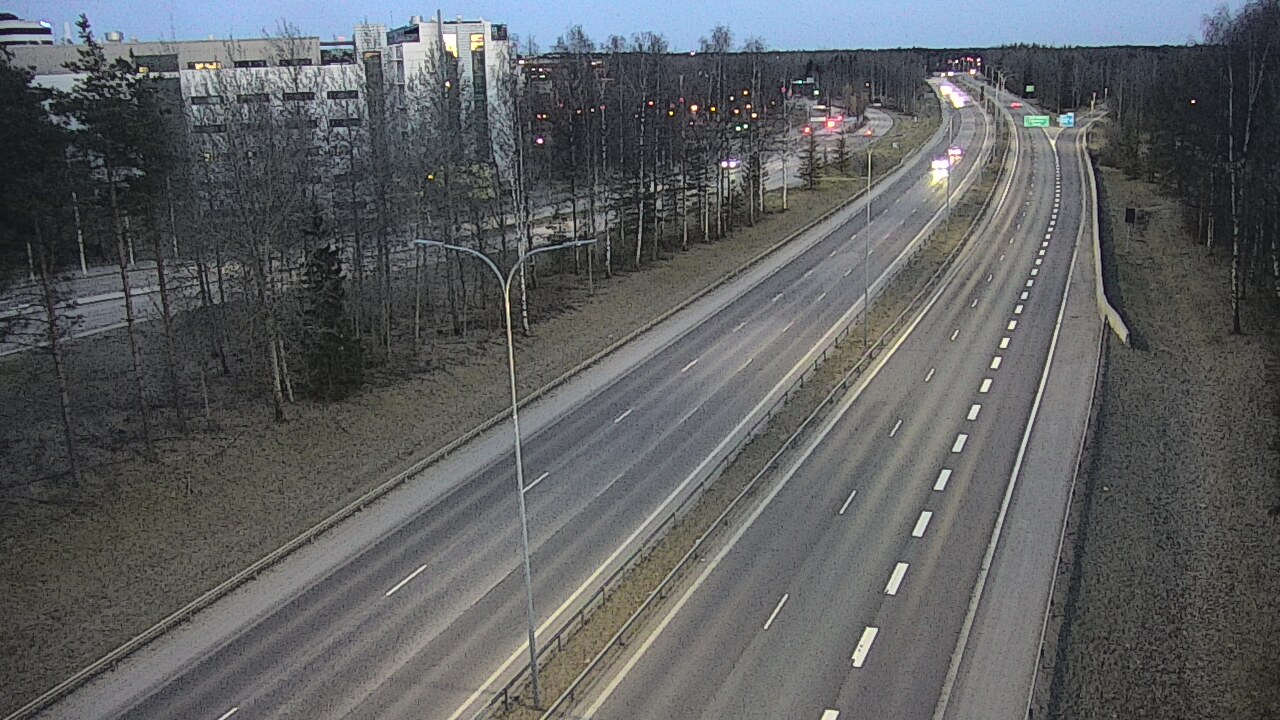 Weather Camera Image Väg 4 Uleåborg, Kontinkangas, Oulu, Pohjois-Pohjanmaa