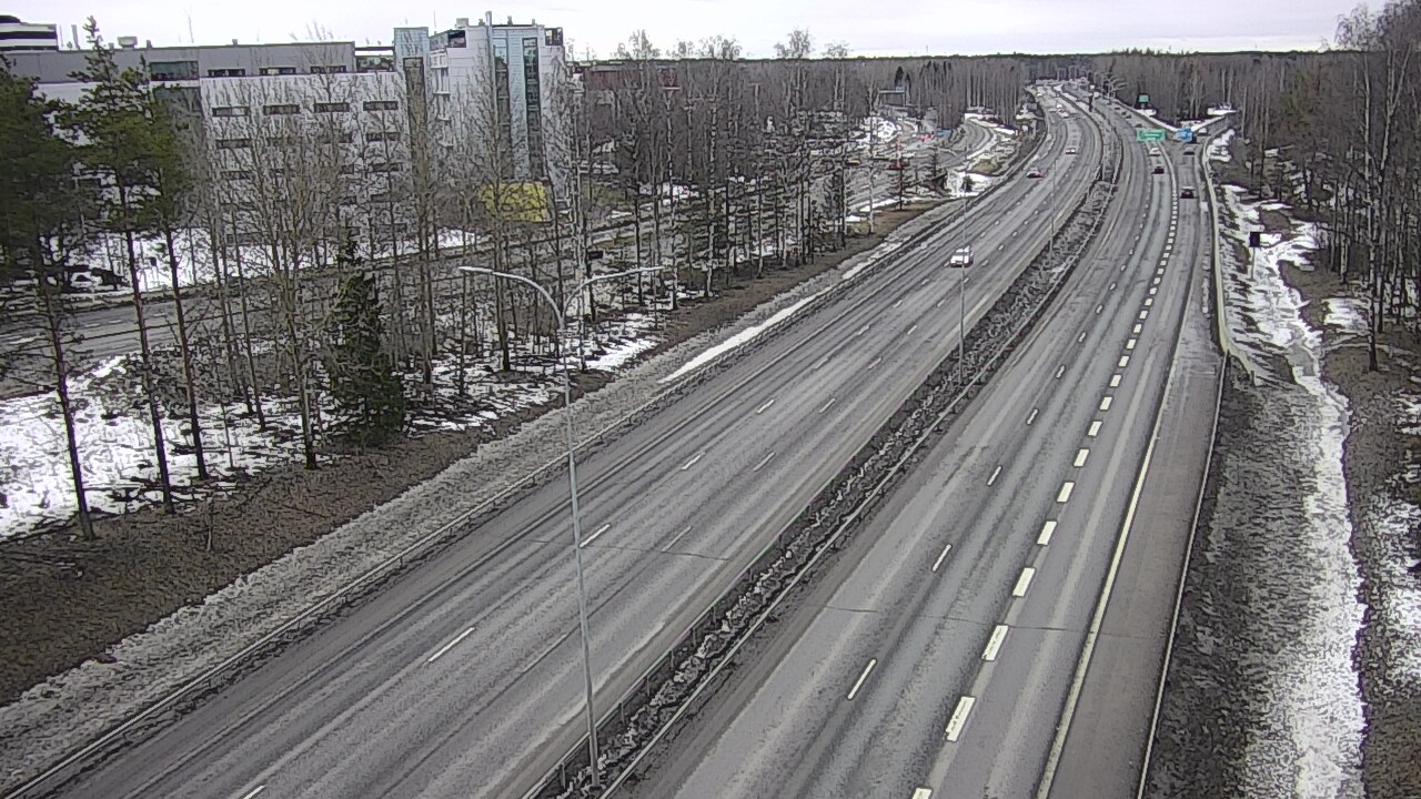 Weather Camera Image Road 4 Oulu, Kontinkangas, Oulu, Pohjois-Pohjanmaa
