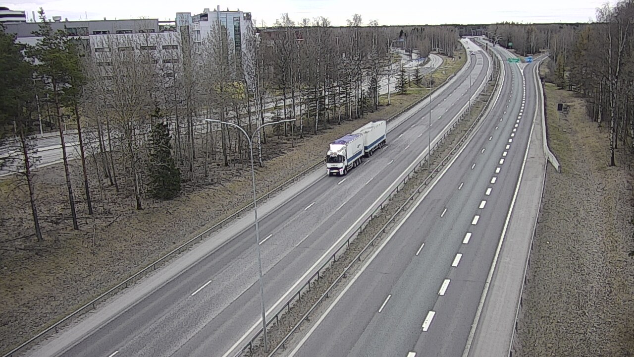 Weather Camera Image Road 4 Oulu, Kontinkangas, Oulu, Pohjois-Pohjanmaa
