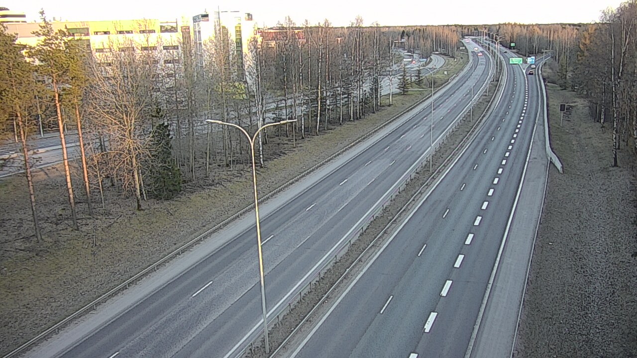 Weather Camera Image Väg 4 Uleåborg, Kontinkangas, Oulu, Pohjois-Pohjanmaa