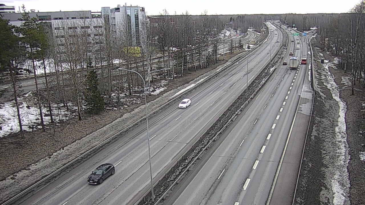 Weather Camera Image Road 4 Oulu, Kontinkangas, Oulu, Pohjois-Pohjanmaa